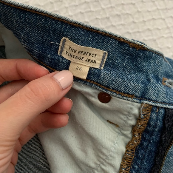 Madewell the Perfect Vintage Jean 26 high-rise & frayed hem - Picture 8 of 8